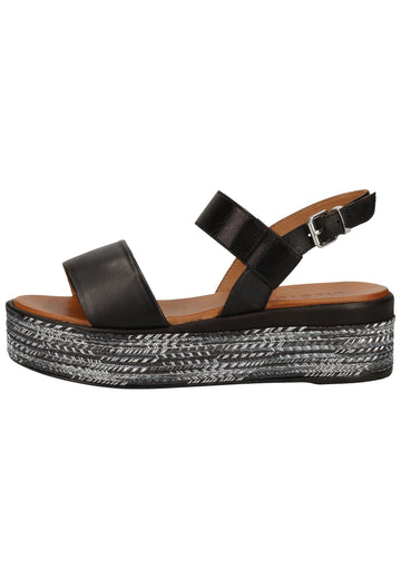 Inuovo Sandalen Leder Schwarz - surf4shoes