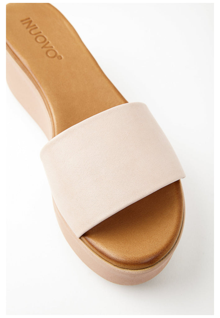 Inuovo Pantoletten Leder Rosa - surf4shoes