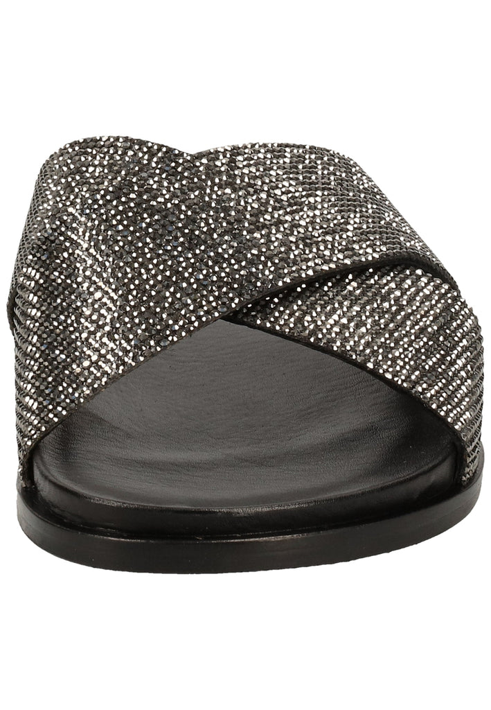 Inuovo Pantoletten Leder Schwarz - surf4shoes