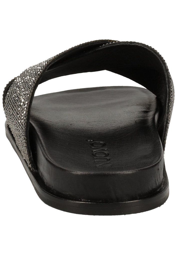 Inuovo Pantoletten Leder Schwarz - surf4shoes