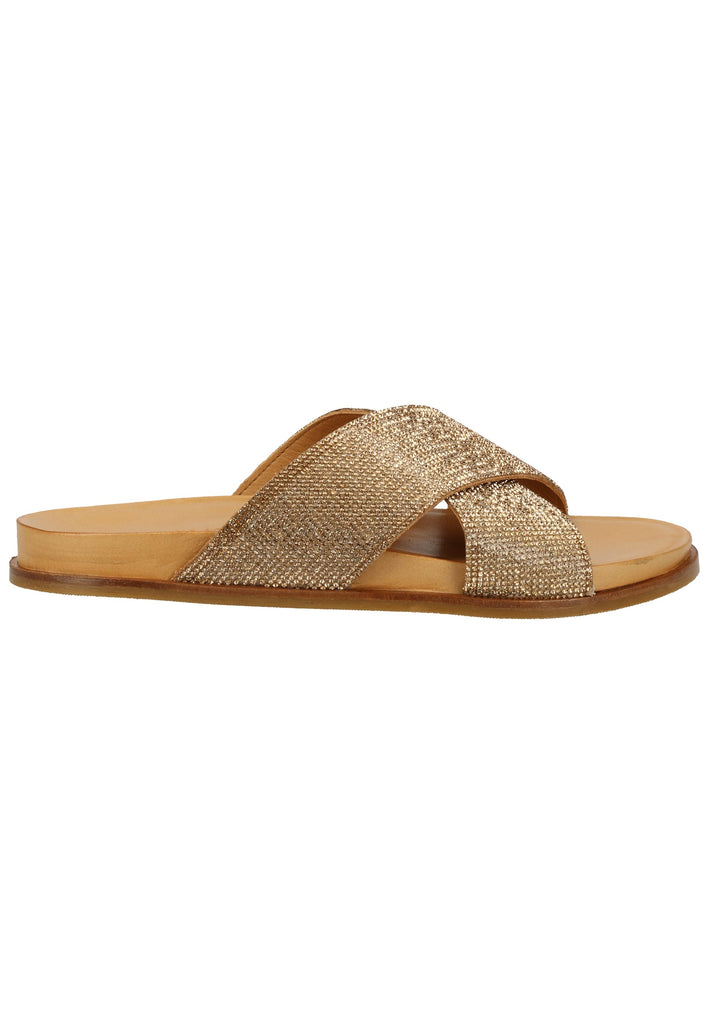 Inuovo Pantoletten Leder Hellbraun - surf4shoes