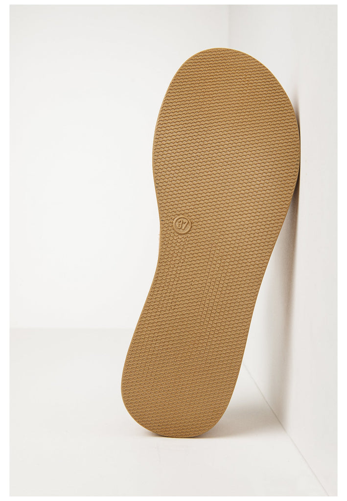 Inuovo Pantoletten Leder Mittelbraun - surf4shoes