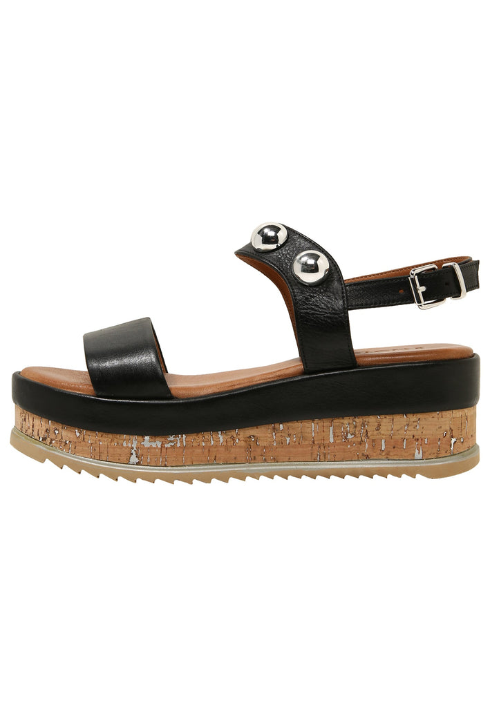Inuovo Sandalen Leder Schwarz - surf4shoes