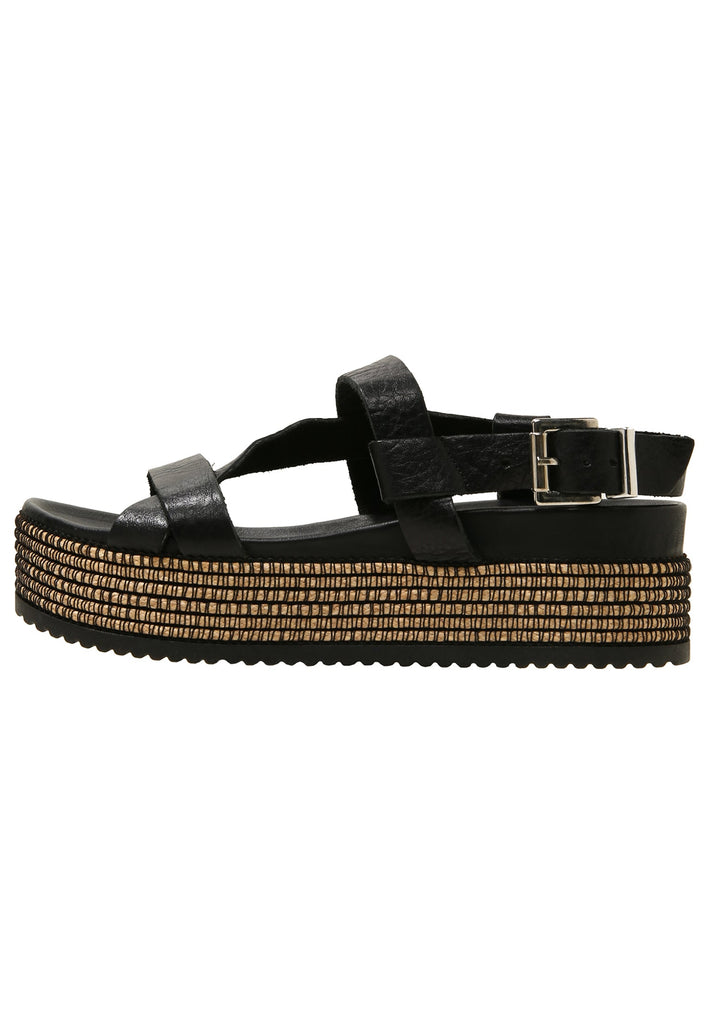 Inuovo Sandalen Leder Schwarz - surf4shoes