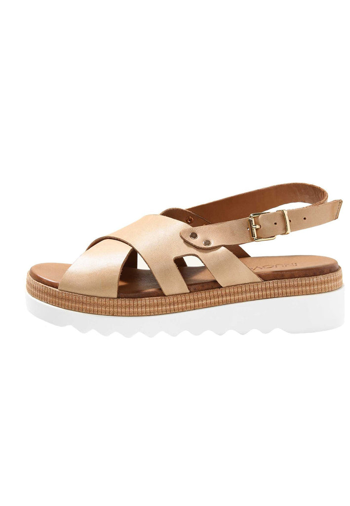 Inuovo Sandalen Leder Hellbraun - surf4shoes