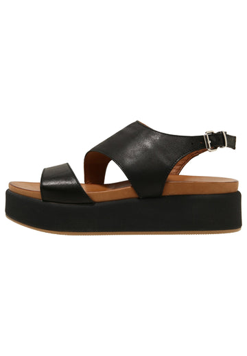 Inuovo Sandalen Leder Schwarz - surf4shoes
