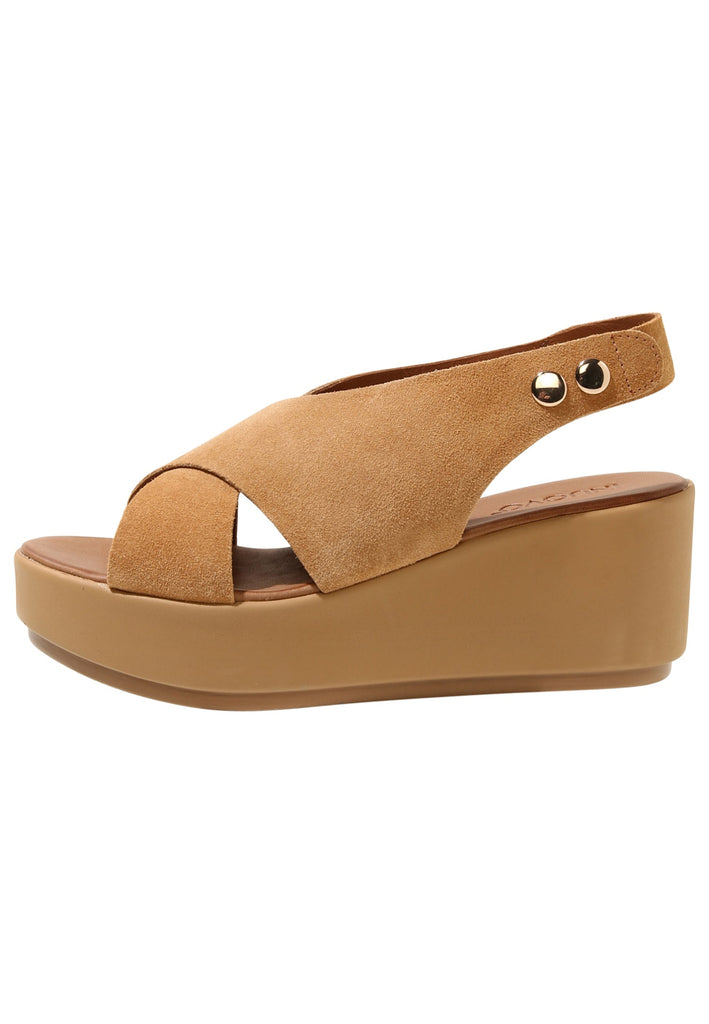 Inuovo Sandalen Veloursleder Hellbraun - surf4shoes