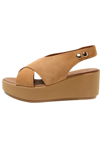 Inuovo Sandalen Veloursleder Hellbraun - surf4shoes