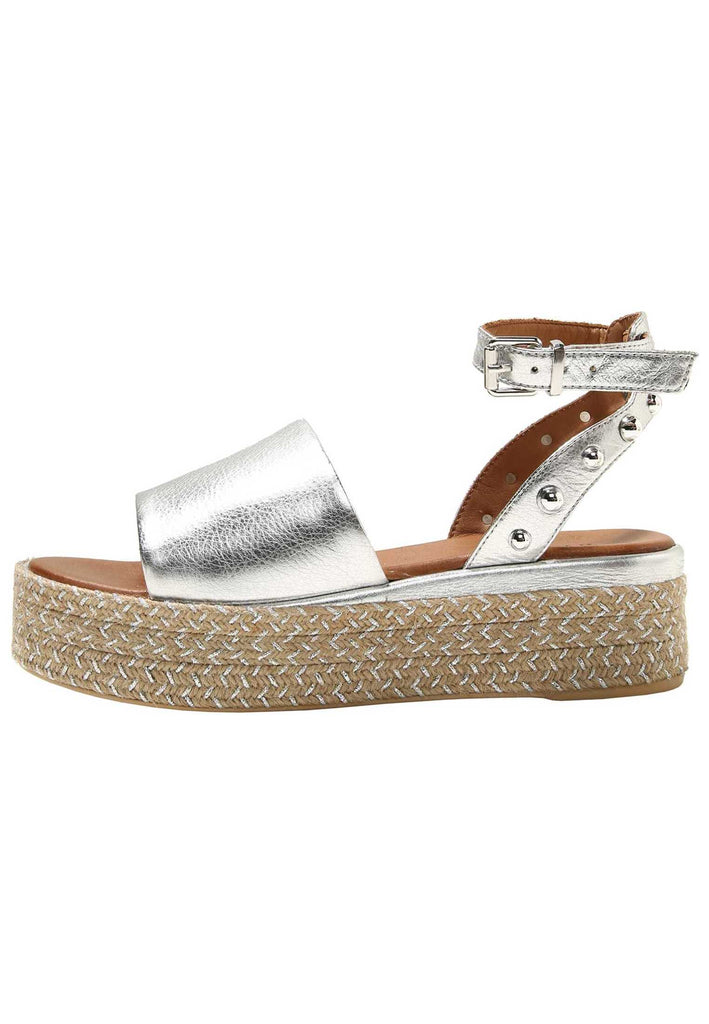 Inuovo Sandalen Leder Silber/Beige - surf4shoes