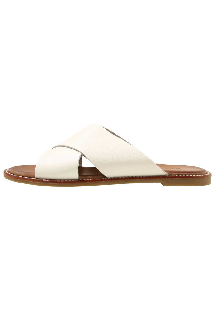Inuovo Pantoletten Leder Weiß - surf4shoes
