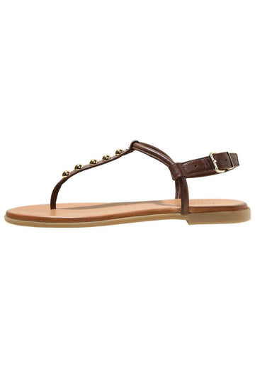 Inuovo Sandalen Leder Dunkelbraun - surf4shoes