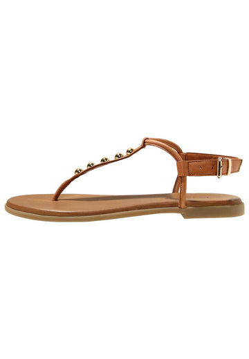 Inuovo Sandalen Leder Gold-Braun - surf4shoes