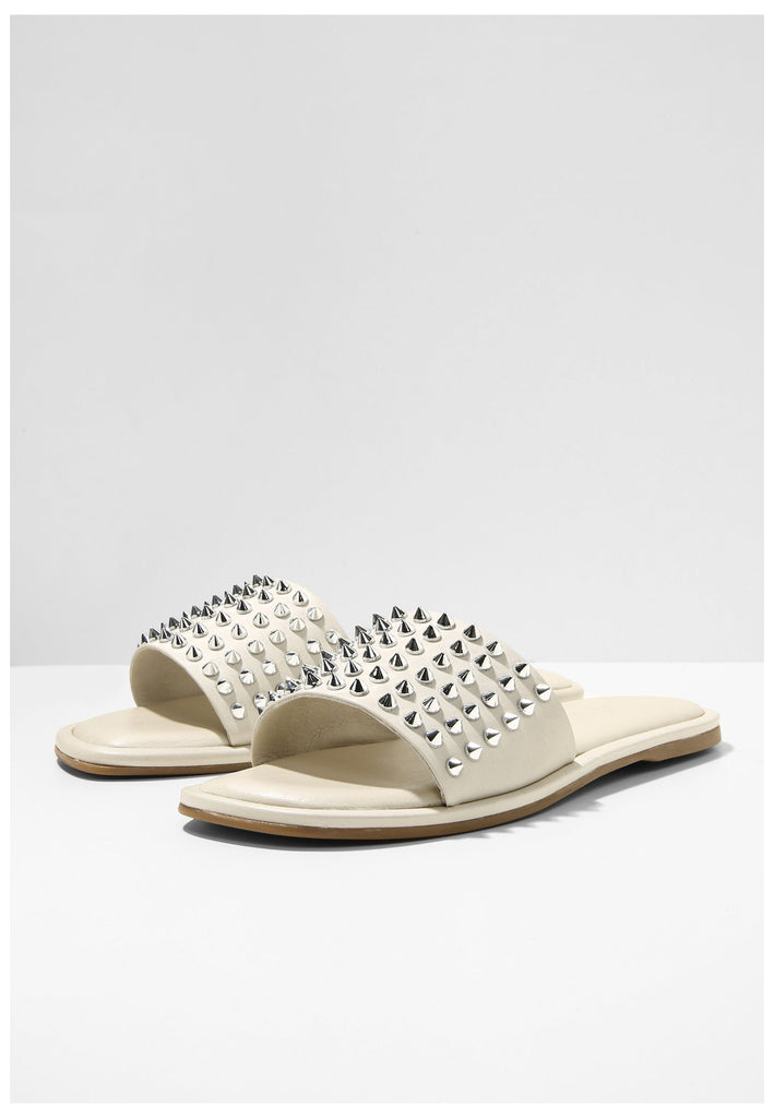 Inuovo Pantoletten Leder Weiß - surf4shoes