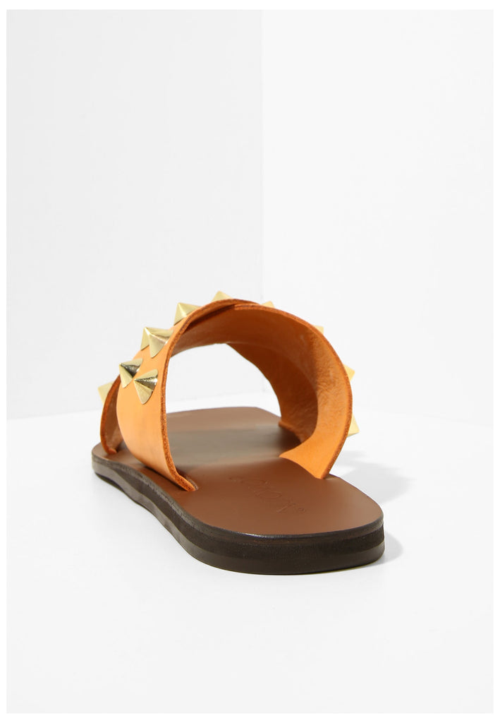 Inuovo Pantoletten Leder Orange - surf4shoes