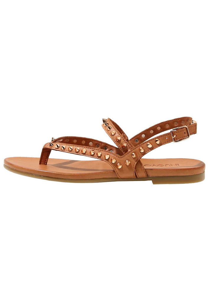 Inuovo Sandalen Leder Braun/Gold - surf4shoes