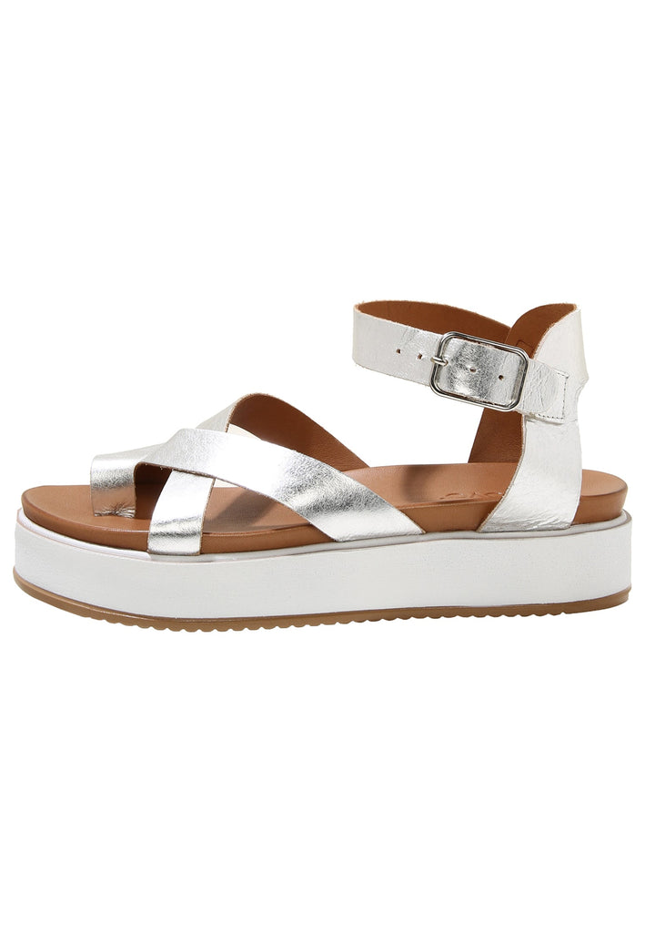 Inuovo Sandalen Leder Silber - surf4shoes