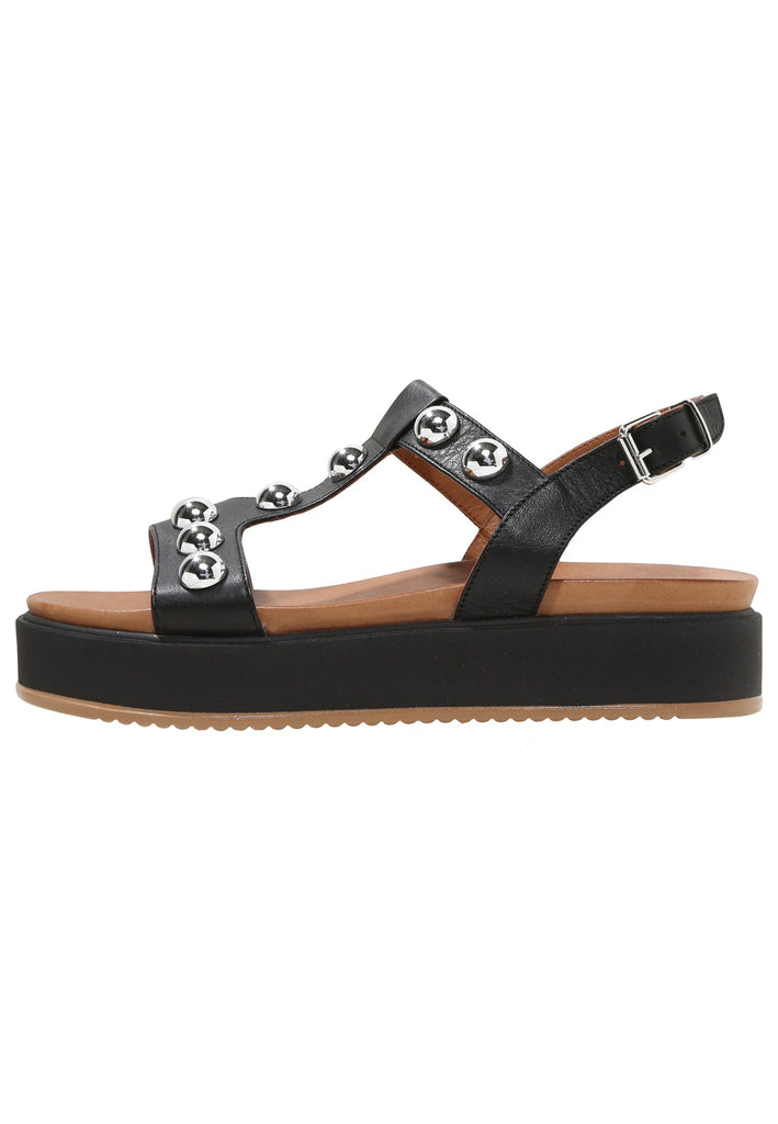 Inuovo Sandalen Leder Schwarz - surf4shoes