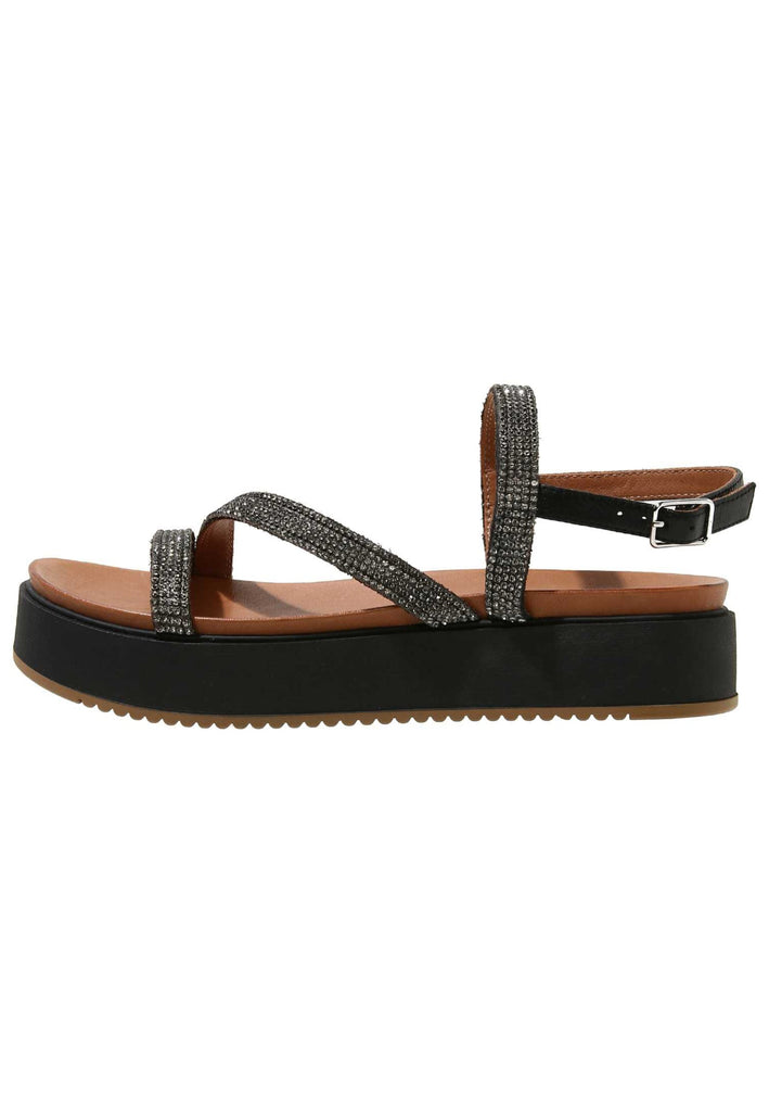 Inuovo Sandalen Leder Schwarz - surf4shoes