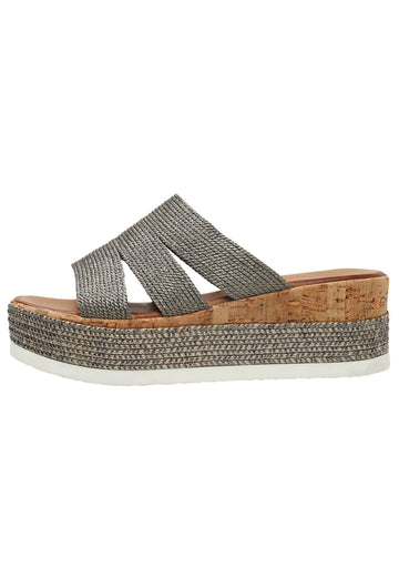 Inuovo Pantoletten Textil Pewter - surf4shoes