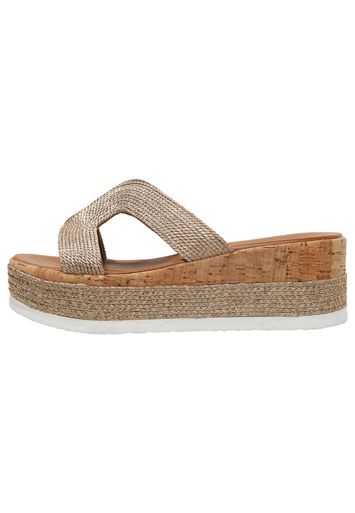 Inuovo Pantoletten Textil Rosegold - surf4shoes