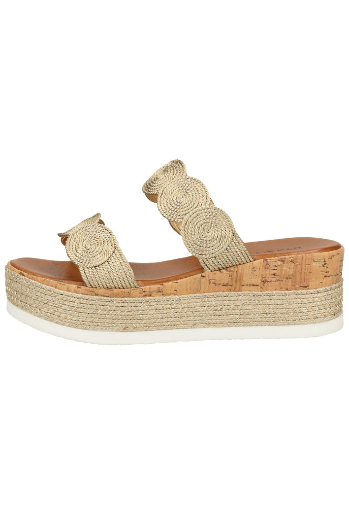 Inuovo Pantoletten Textil Gold - surf4shoes