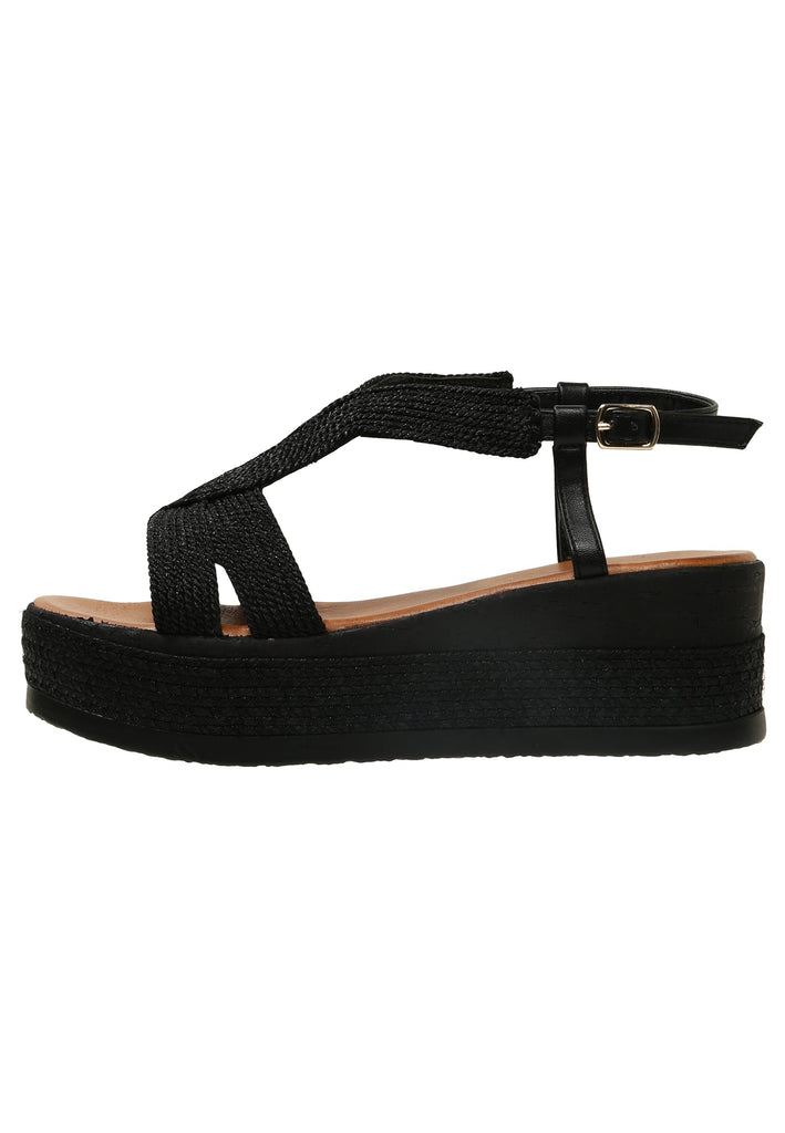 Inuovo Sandalen Textil Schwarz - surf4shoes