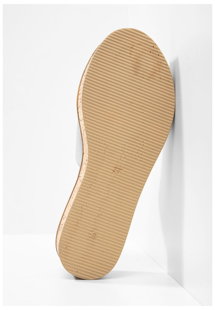 Inuovo Pantoletten Leder Silber - surf4shoes