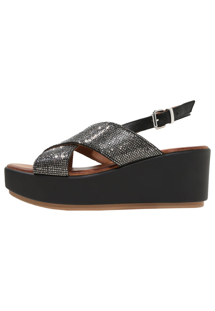Inuovo Sandalen Leder Schwarz - surf4shoes