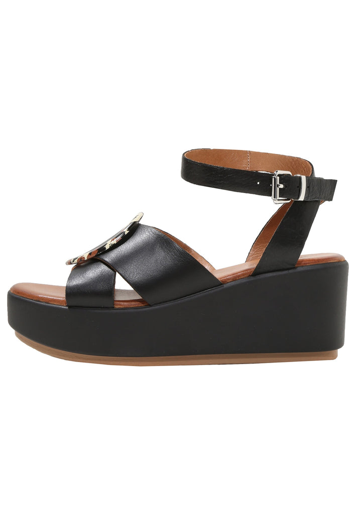 Inuovo Sandalen Leder Schwarz - surf4shoes