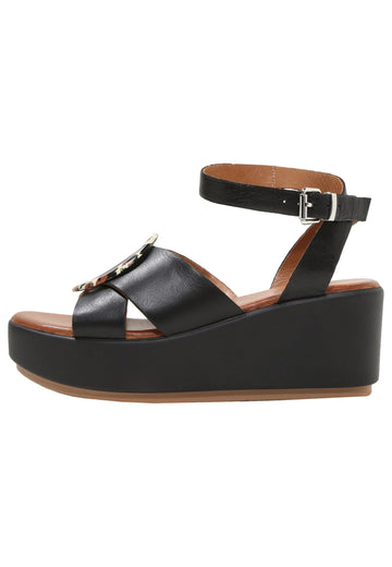 Inuovo Sandalen Leder Schwarz - surf4shoes
