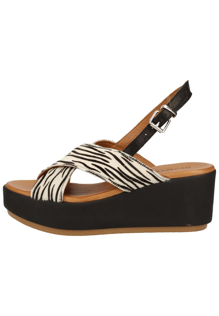 Inuovo Sandalen Leder Schwarz/Weiß - surf4shoes