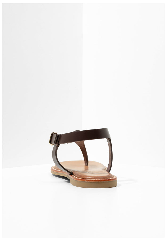 Inuovo Zehensteg Leder Dunkelbraun - surf4shoes