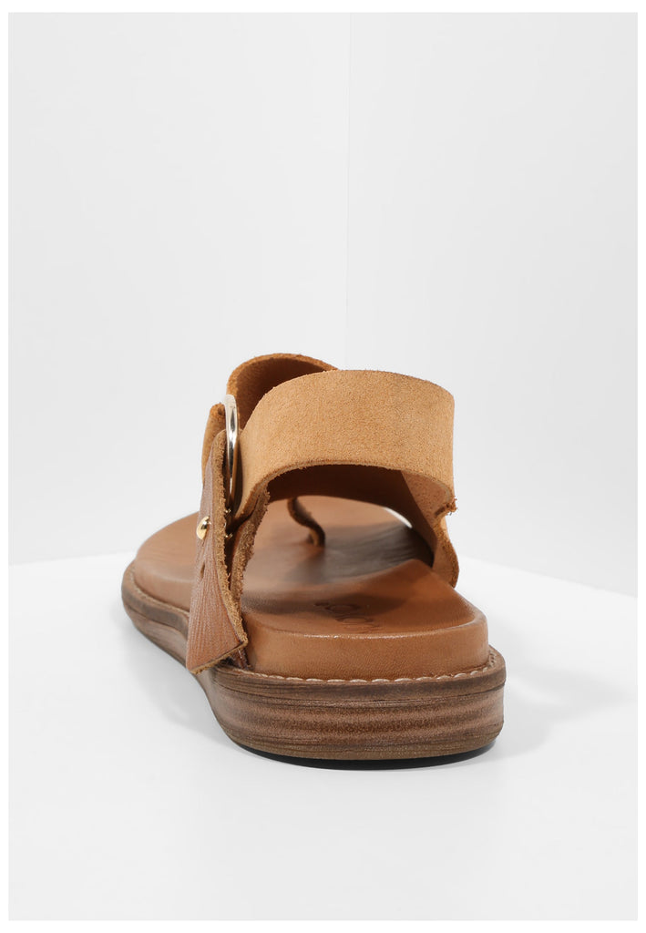 Inuovo Zehensteg Leder Hellbraun - surf4shoes