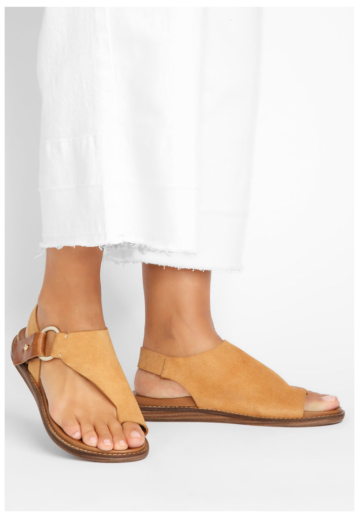 Inuovo Zehensteg Leder Hellbraun - surf4shoes