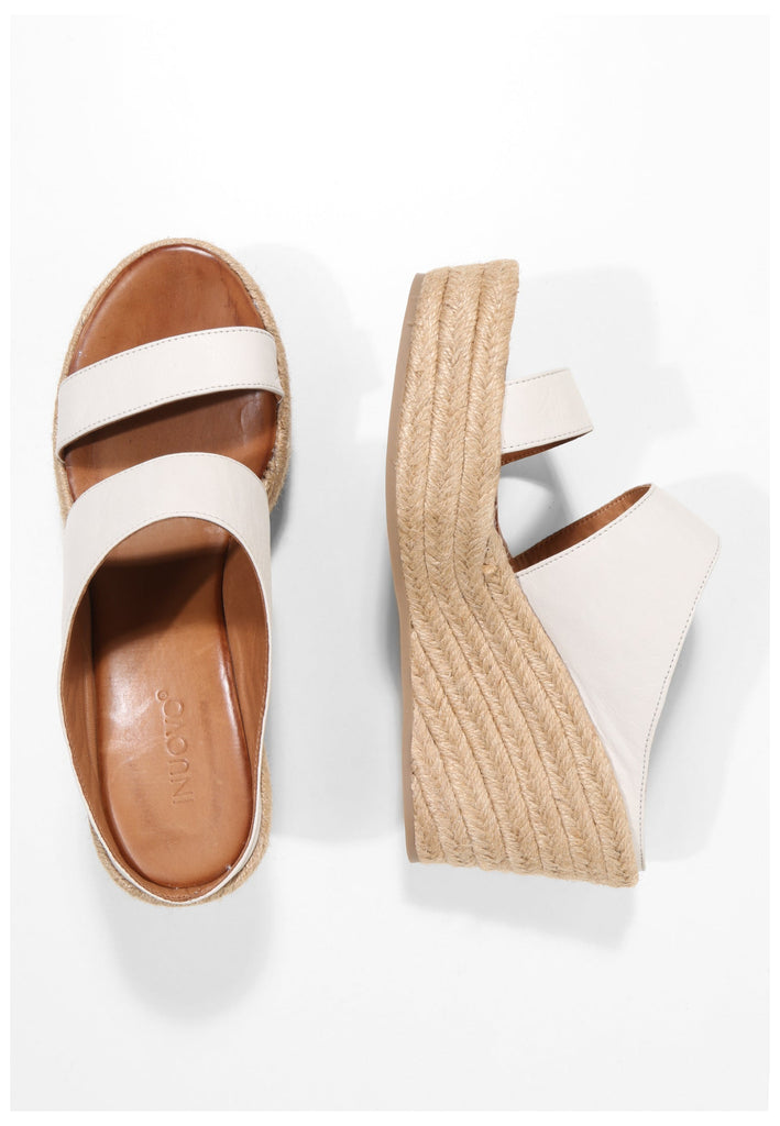 Inuovo Pantoletten Leder Weiß - surf4shoes