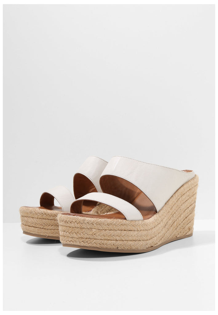 Inuovo Pantoletten Leder Weiß - surf4shoes