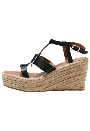 Inuovo Sandalen Leder Schwarz - surf4shoes