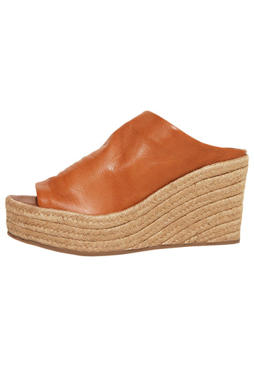 Inuovo Pantoletten Leder Mittelbraun - surf4shoes