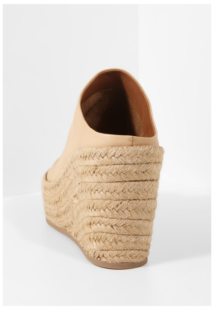 Inuovo Pantoletten Leder Hellbraun - surf4shoes