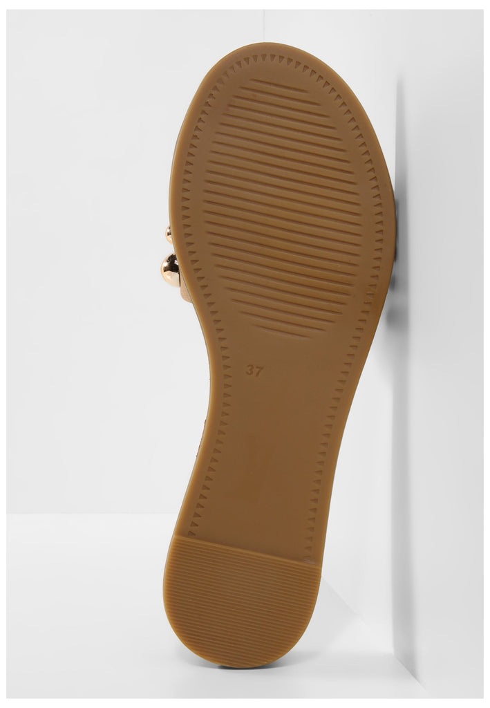 Inuovo Pantoletten Leder Hellbraun - surf4shoes