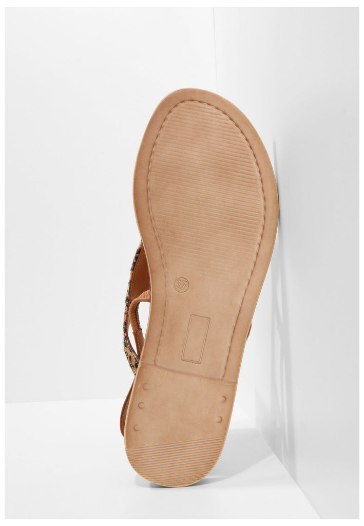 Inuovo Zehensteg Leder Leopard - surf4shoes