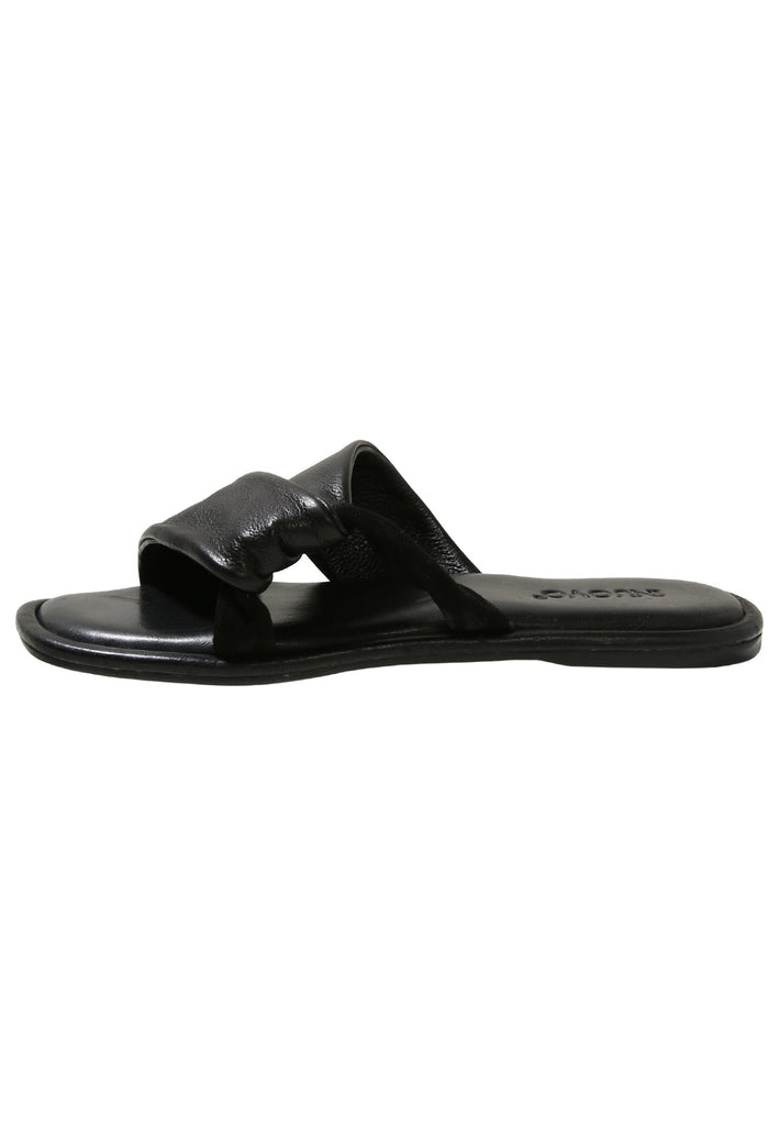 Inuovo Pantoletten Leder Schwarz - surf4shoes