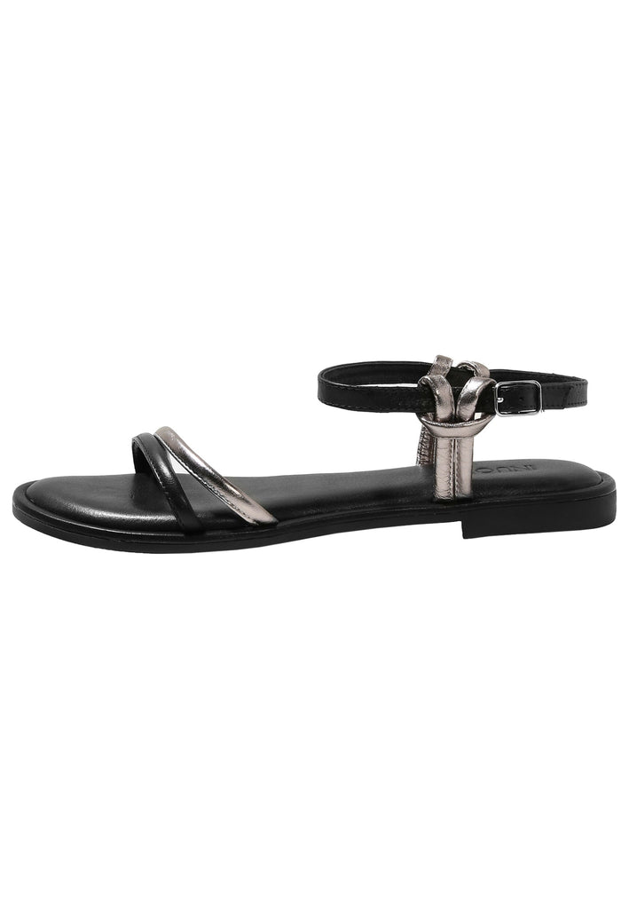 Inuovo Sandalen Leder Schwarz - surf4shoes