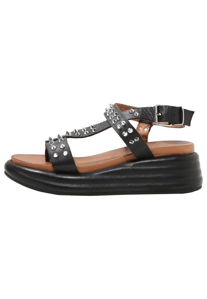 Inuovo Sandalen Leder Schwarz - surf4shoes