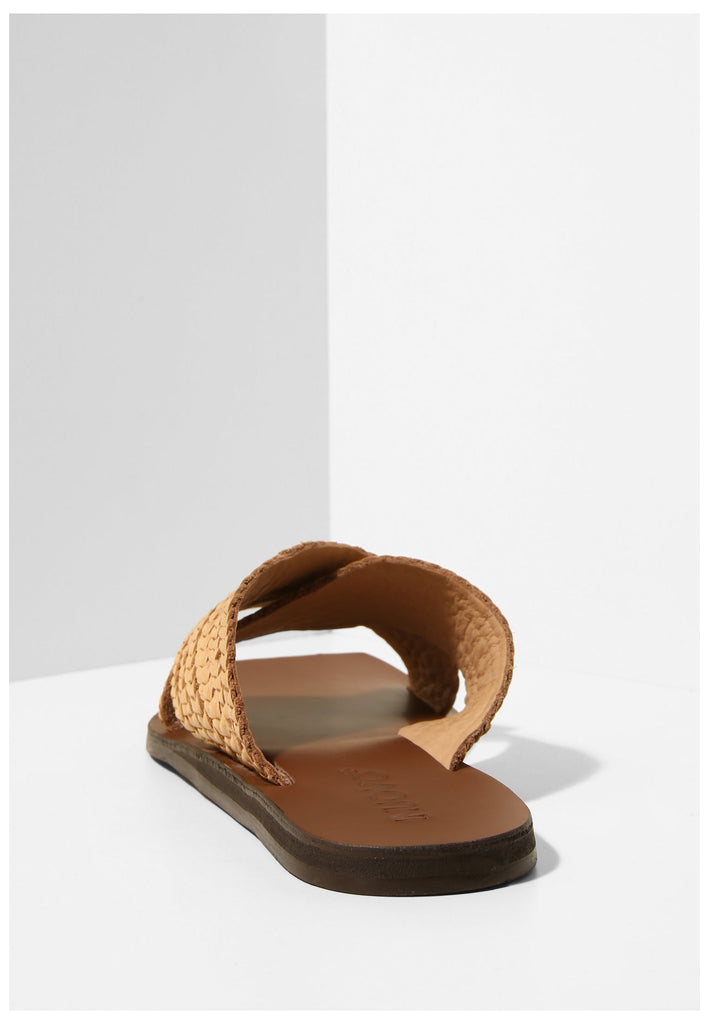 Inuovo Pantoletten Leder Hellbraun - surf4shoes