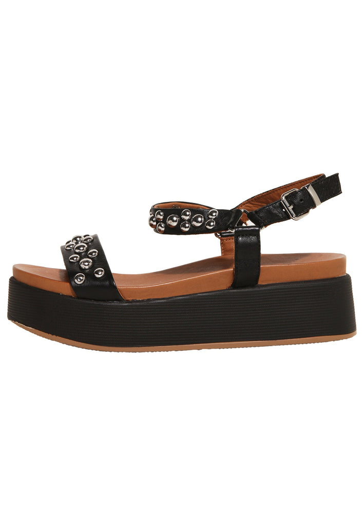 Inuovo Sandalen Leder Schwarz - surf4shoes