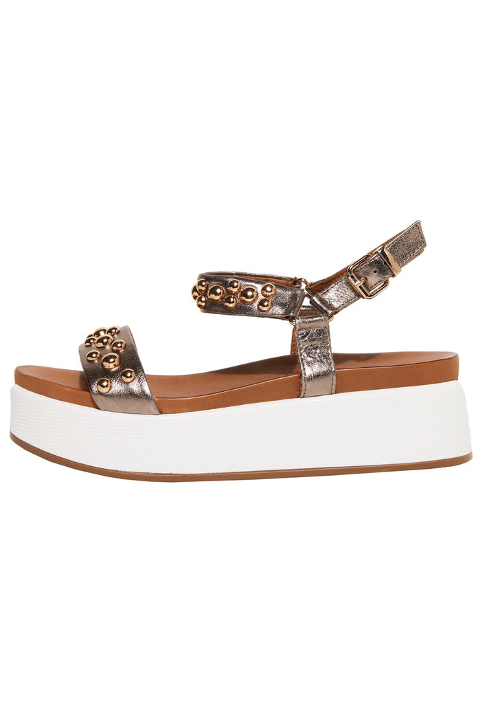 Inuovo Sandalen Leder Pewter - surf4shoes
