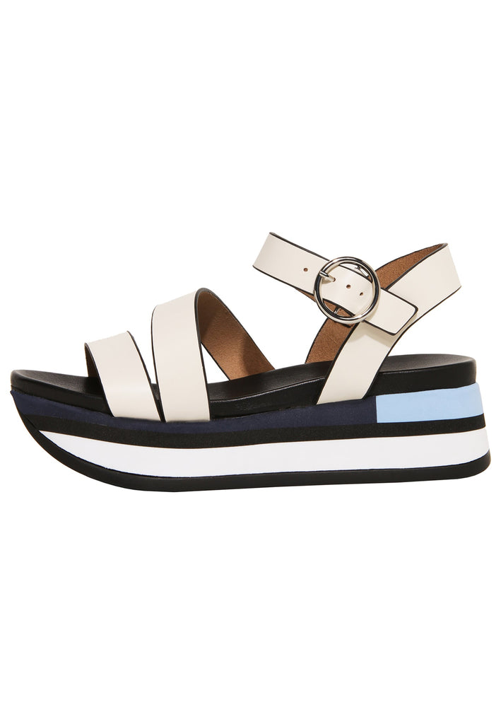 Inuovo Sandalen Leder Beige/Schwarz - surf4shoes