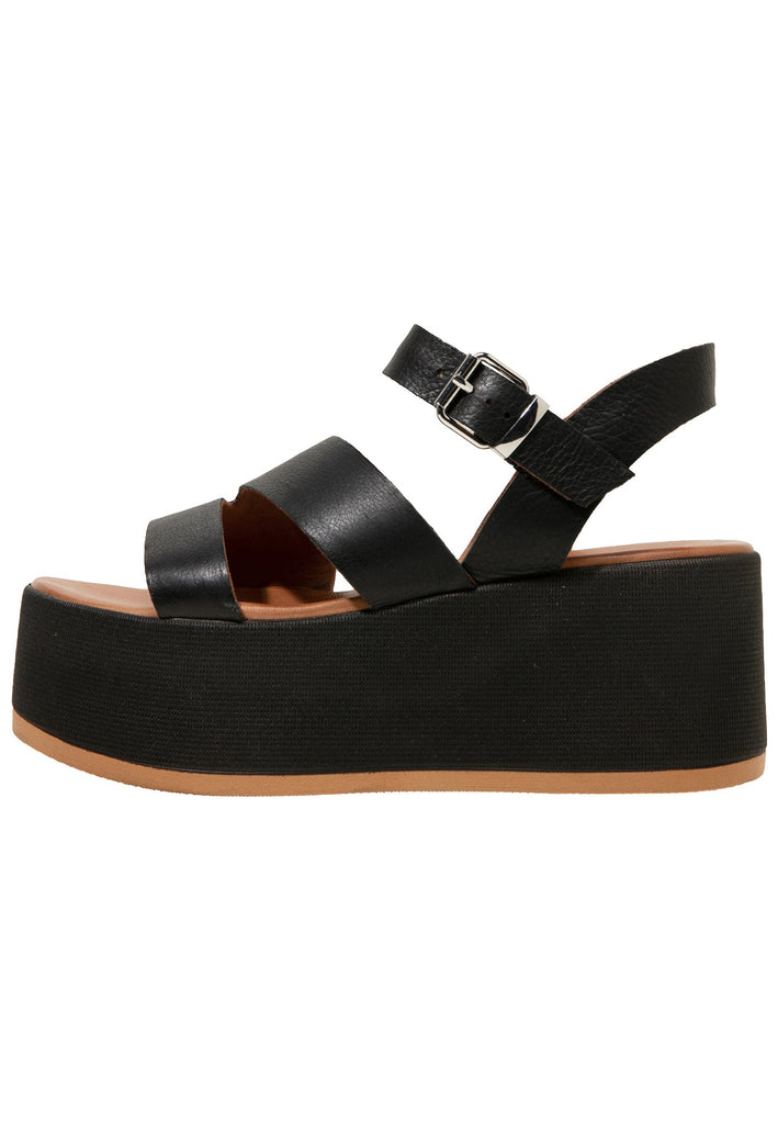 Inuovo Sandalen Leder Schwarz - surf4shoes