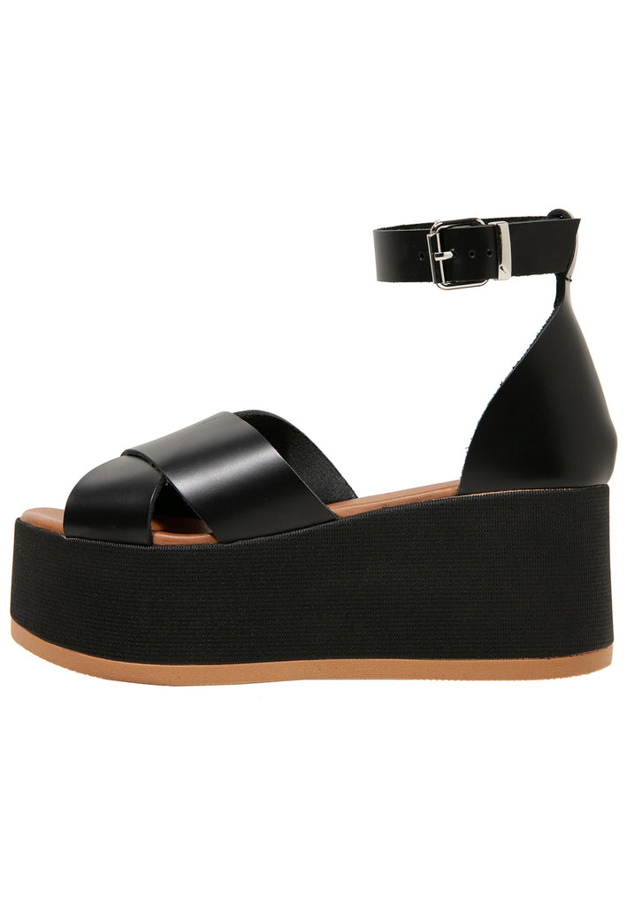 Inuovo Sandalen Leder Schwarz - surf4shoes